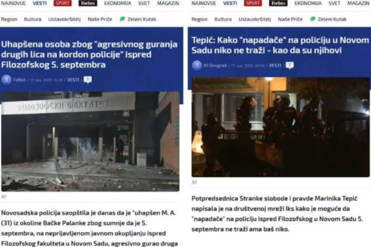 Dva aršina Šolakovih medija: Isti, dan, isti događaj a vesti skroz različite!