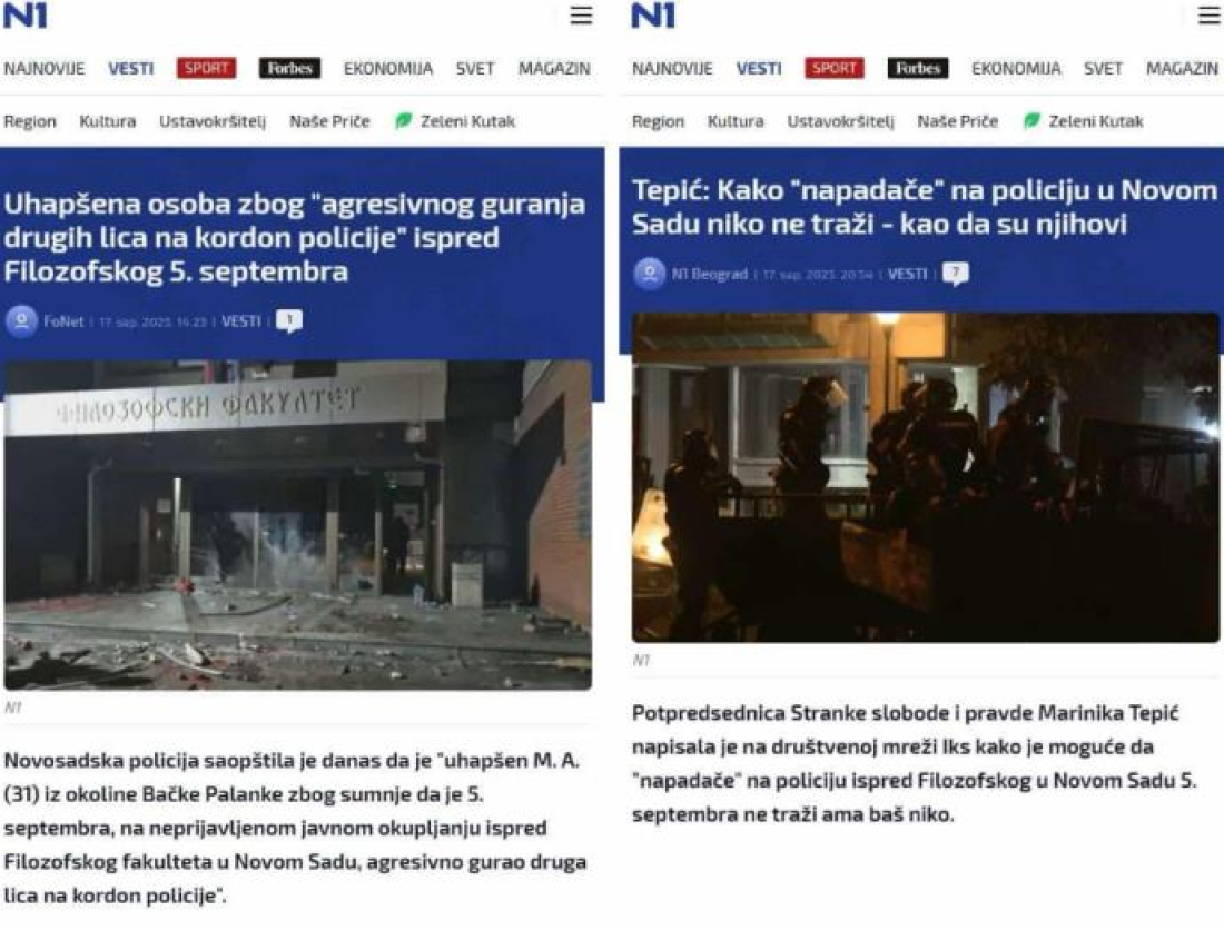 Od siline udara odleteo u vazduh! Novi jezivi snimak kako vozilo N1 udara policajca (VIDEO)