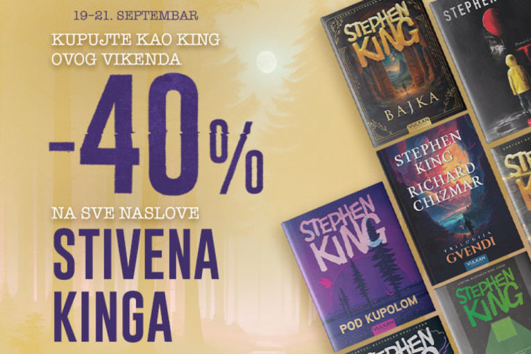 Vikend-popust 40% na sva izdanja: Vulkan slavi 78. rođendan Stivena Kinga