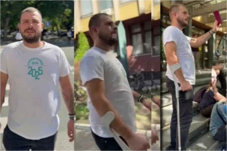 Blokaderi vređali tiktokera Lepog ispred suda: Meni kao žrtvi je oduzeto osnovno ljudsko pravo (VIDEO)