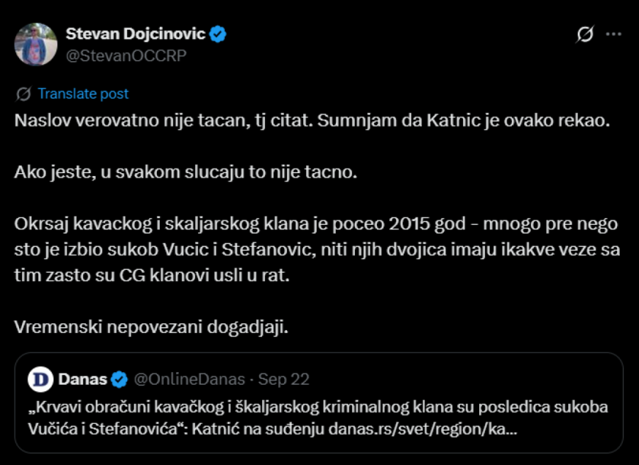 Ludilo Šolakovih medija na vrhuncu! Pokušavaju da optuže Vučića za sukob kavačkog i škaljarskog klana, reagovao i KRIK