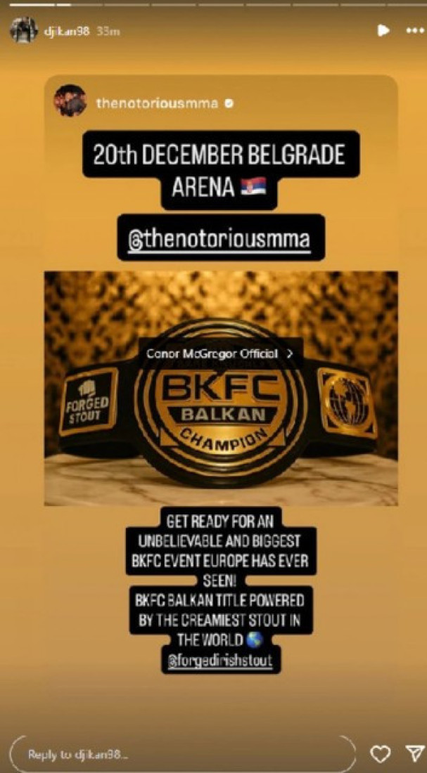 Spektakl! Konor Mekgregor stiže u Beograd, evo i kad!