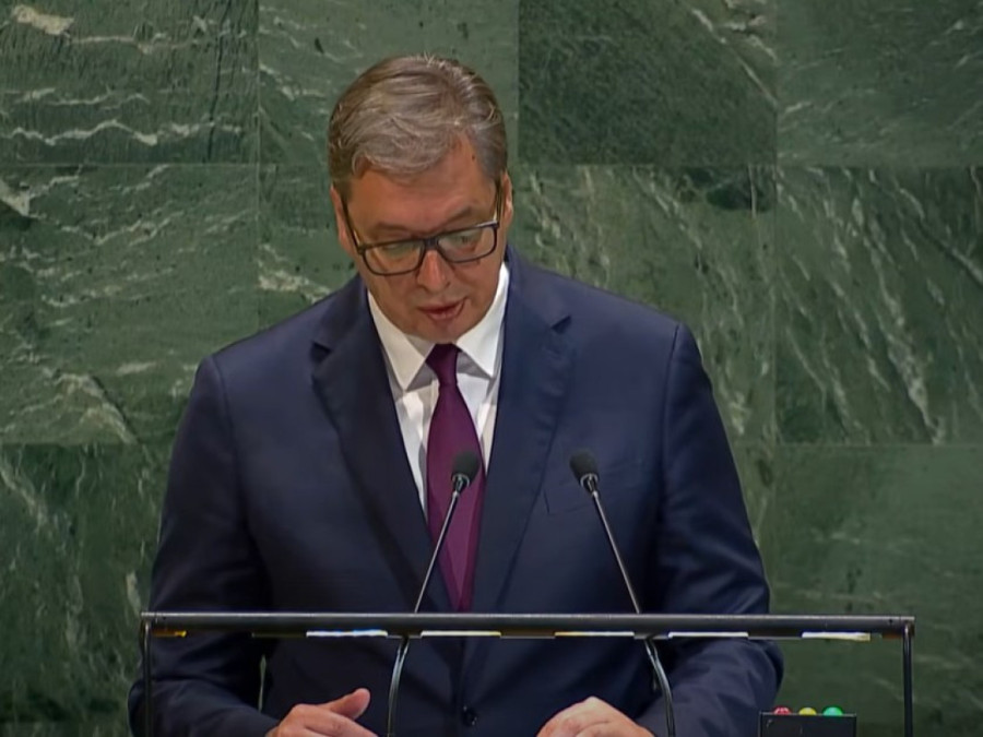 Vučić se obratio na Generalnoj skupštini UN: Srbija je slobodna, suverena i nezavisna zemlja koja samostalno donosi odluke