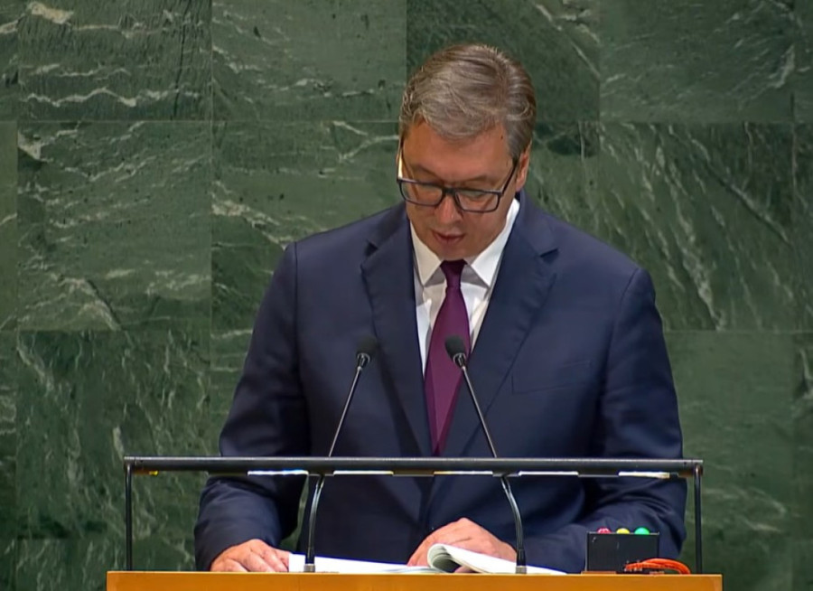 Vučić se obratio na Generalnoj skupštini UN: Srbija je slobodna, suverena i nezavisna zemlja koja samostalno donosi odluke