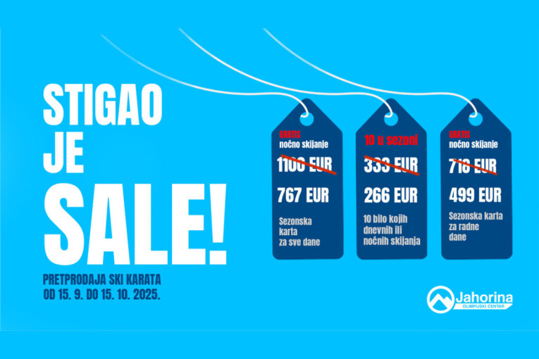Stigao je SALE: Na Jahorini počela pretprodaja ski-karata uz velike popuste