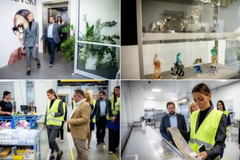 Zapošljavaju 308 subotičana, a jedna je od pet fabrika na svetu! Ministarka Mesarović posetila "Svarovski", najavila nova ulaganja