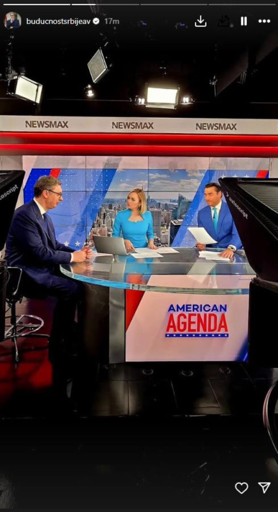 Vučić gost američke televizije: Zadovoljan sam nakon sastanka Putina i Trampa!