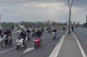 Divni snimci iz Beograda: Nepregledna kolona bajkera ide na skup slobodnih građana (VIDEO)