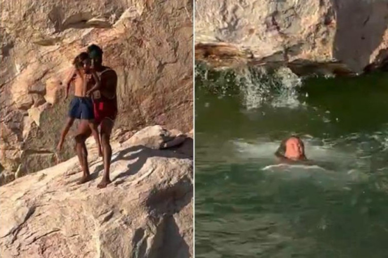 Influenser sa litice bacio sina u jezero: Dečak bio preplašen, a on se ovako sad pravda!