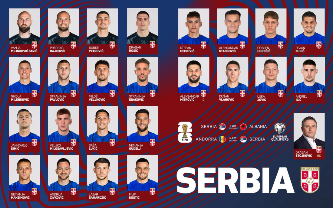 Piksi objavio spisak: Evo kog je vratio za ključni meč Srbije (FOTO)
