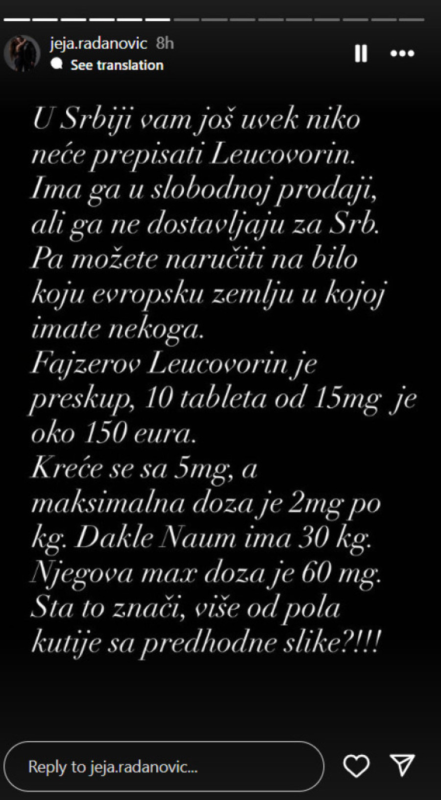 "Počeli smo s minimalnom dozom!" Jelena Radanović počela da daje lek za autizam sinu