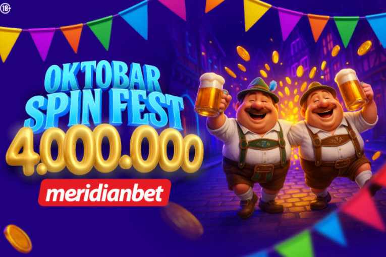 Najveći casino turnir ikada - oktobar spin fest eksluzivno u Meridianu!