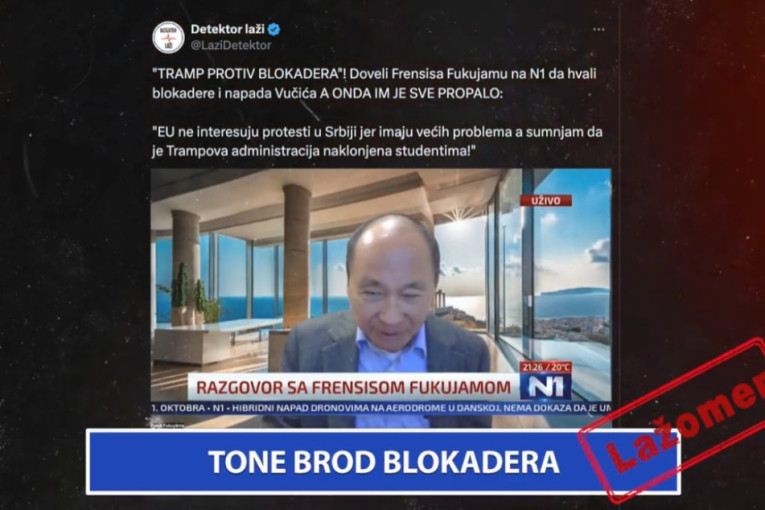 Lažomer: Tone brod blokadera