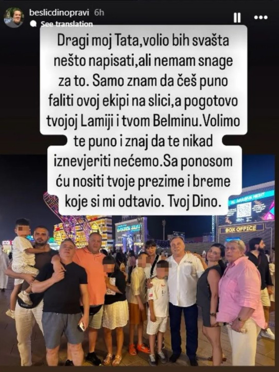 Halidov sin posle smrti oca objavio emotivnu fotografiju: Puno ćeš faliti ovoj ekipi (FOTO)