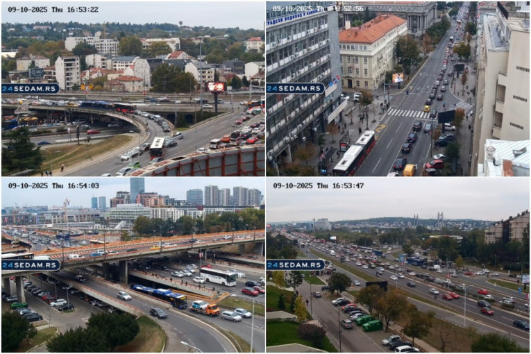 Kreće haos po gradu! Evo gde su gužve, da ih izbegnete pratite kamere 24sedam!