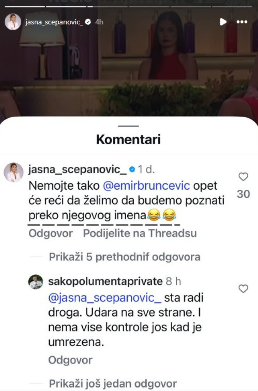 "Ne nudim se takvima kao što si ti!" Pevačica urnisala Šaka Polumentu: Izgubiš komad obraza kad progovoriš, deda