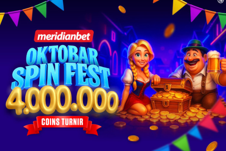 Novih milion dinara je u igri - Oktobar spin fest se nastavlja i donosi Coins turnir