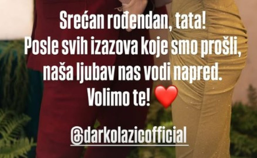 "Posle svih izazova koje smo prošli..." Kaća Lazić se javno obratila Darku nakon teškog perioda