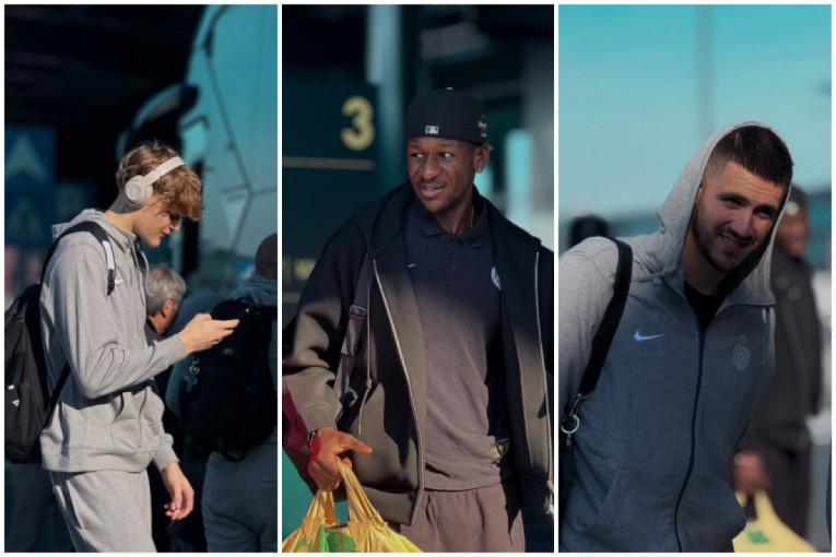 Partizan krenuo u Španiju: U avionu su i Vanja i Mika (FOTO)