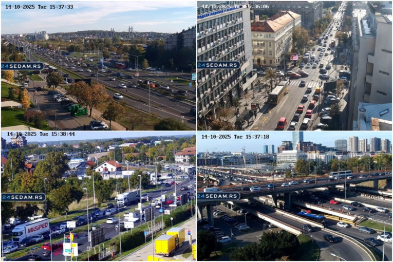 Naoružajte se strpljenjem: Krenuo popodnevni špic u Beogradu, evo gde su najveće gužve!