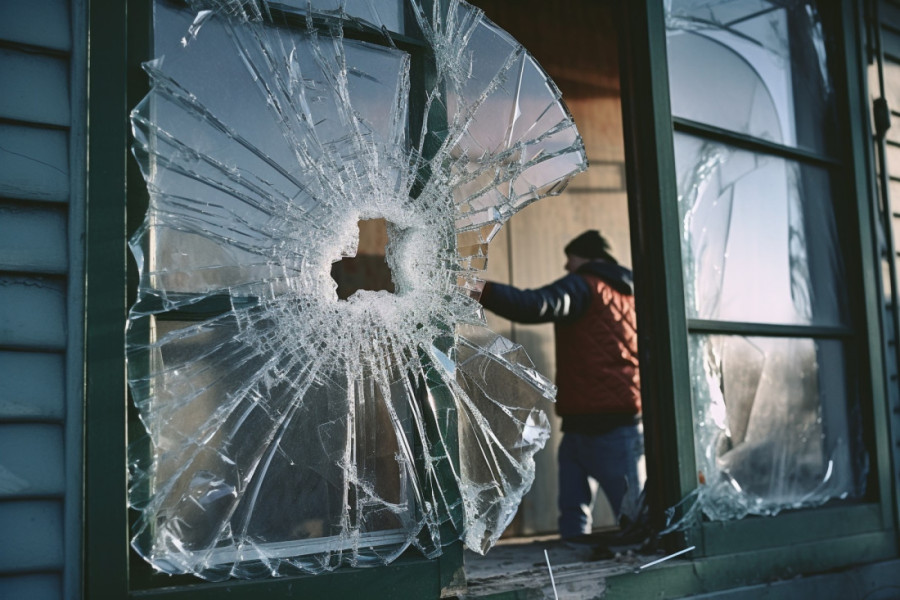 Prve fotografije sa mesta eksplozije na Vidikovcu: Stakla popucala, srča na sve strane (FOTO)