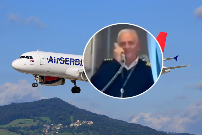 Četrdeset godina na nebu: Pilot Er Srbije održao govor koji je rasplakao putnike (VIDEO)