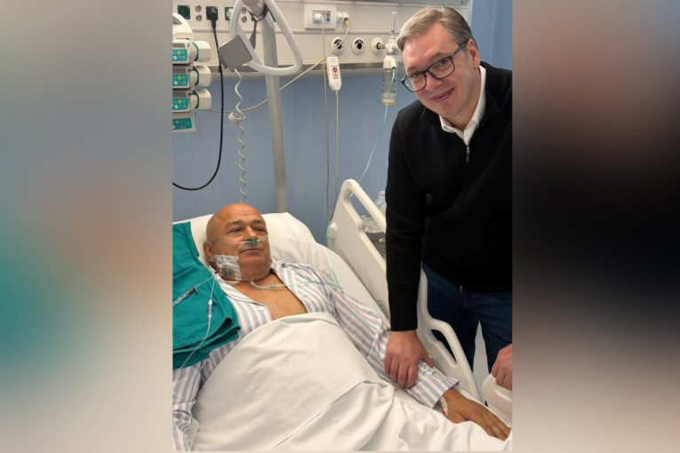 Vučić obišao Milana Bogdanovića: "Uspešno je operisan, lekari su mu izvadili metak!"