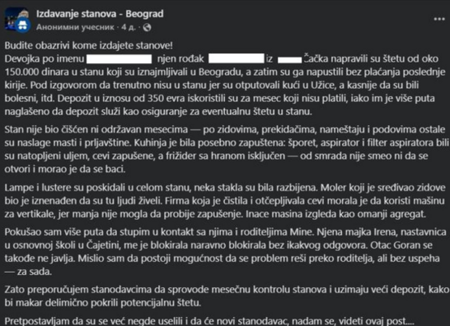 Stan pretvoren u deponiju: Stanari ostavili haos i masne zidove!