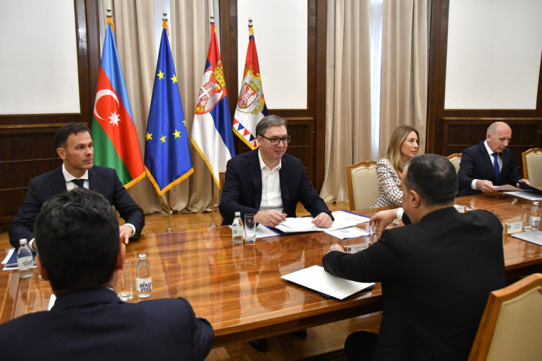 Vučić sa Babajevim: Srbija odlučna da nastavi da razvija saradnju sa Azerbejdžanom (FOTO/VIDEO)
