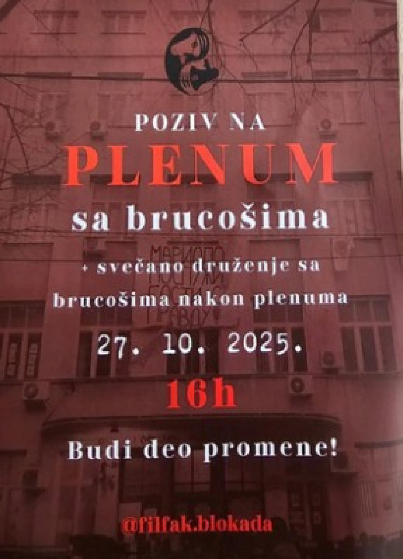 Politički cirkus u režiji plenumasa blokadera u Nišu: Pozivali brucoše na plenume, a rukovodstvo fakulteta ćutalo!