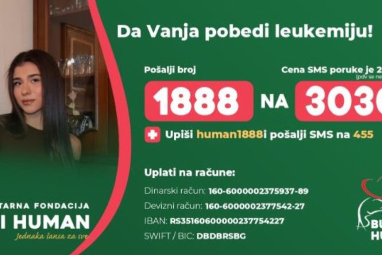 Vanja ima samo 18 godina i bori se za život: Brat joj je donor, ali porodica nema novca za transplantaciju