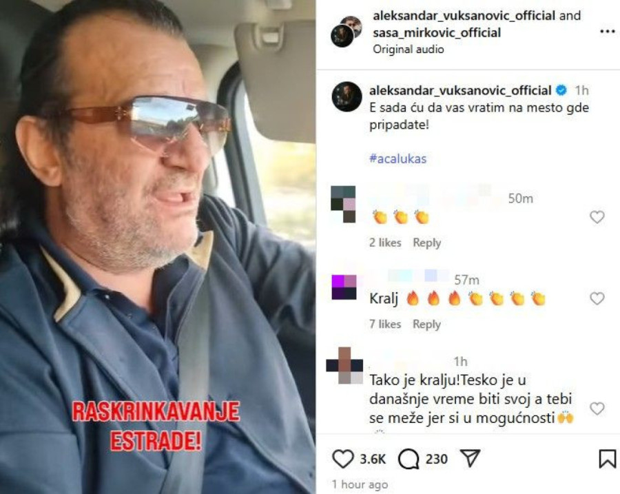 Lukasu pala roletna: Odbegli psihopata da mi napada porodicu, pa sad ću vas naučiti pameti!