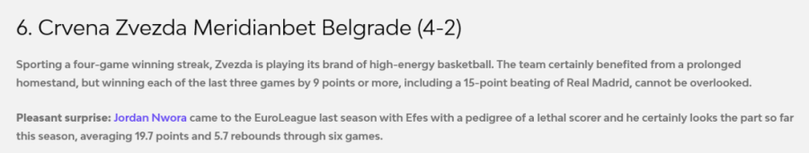 Evroliga napravila presek stanja: Zvezda znatno bolje plasirana od Partizana (FOTO)