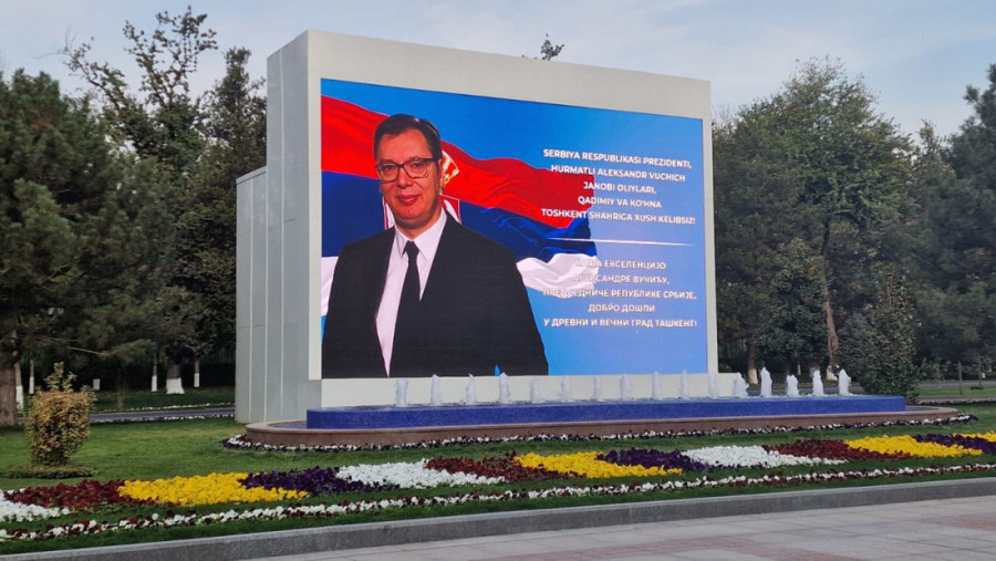 Vučić u zvaničnoj poseti Uzbekistanu: Sastao sa predsednikom Mirzijojevim (FOTO/VIDEO)