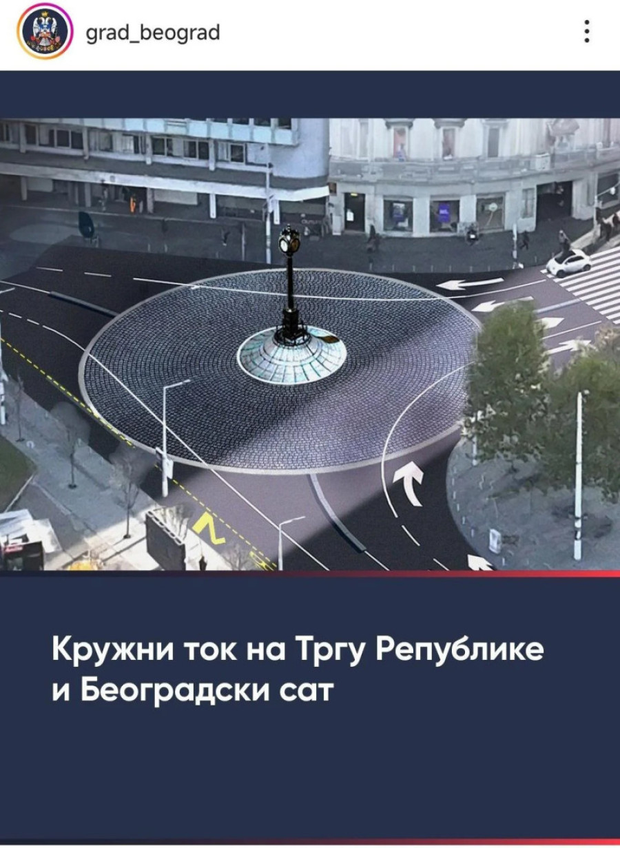 Stigao sat, čeka se postolje: Novi simbol Beograda uskoro na Trgu republike