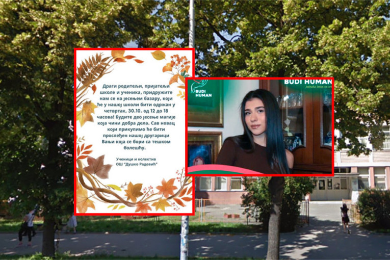 Kapa dole! U OŠ "Duško Radović" na Novom Beogradu danas se održava jesenji bazar, a svi prihodi idu za lečenje Vanje Mićanović!