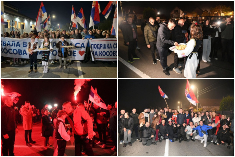 Spektakularni doček za Srbe sa KiM! Hvala vam, heroji klicalo 2.000 ljudi u Jarčujku (FOTO/VIDEO)