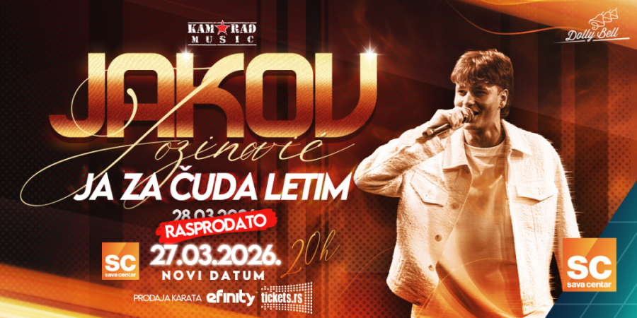 Drugi koncert prodat još brže: Jakov Jozinović oborio lični rekord