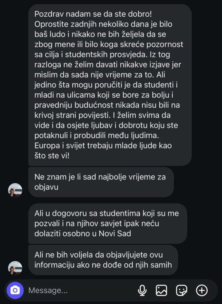 Evropska studentska unija (ESU) i Lana Par otkazali podršku blokaderima! Odlučili su da NE DOLAZE U NOVI SAD!