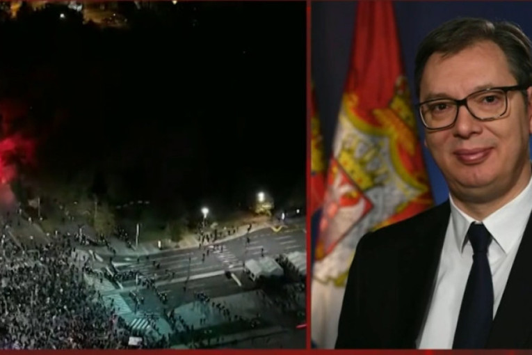 Vučić o napadu blokadera ispred Skupštine: Razočarani su jer je bilo mnogo manje ljudi nego što su očekivali, "Ćacilend" im je trn u oku!