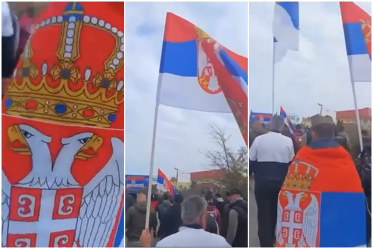 Pod nogama 200 kilometara: Srbi sa Kosova stigli do Meljaka (FOTO/VIDEO)