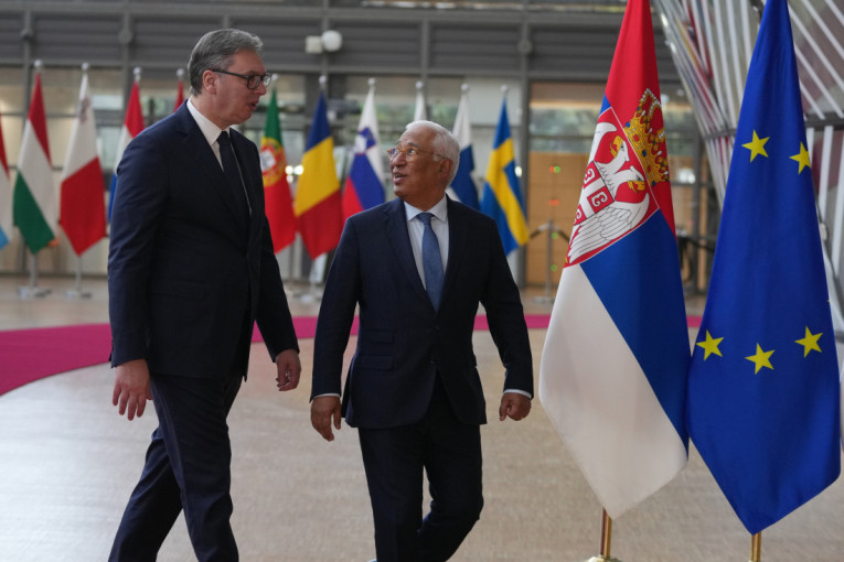 Predsednik u Briselu: Vučić se sastao sa Antoniom Koštom (FOTO)