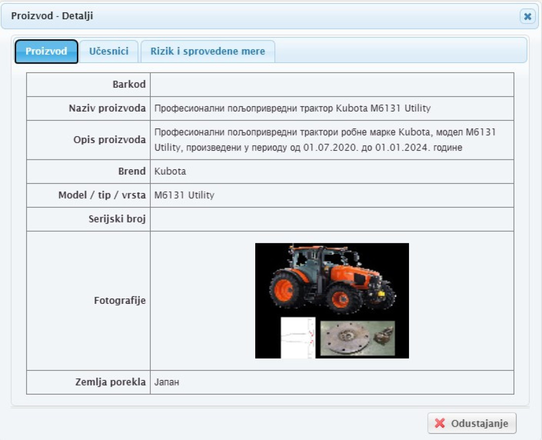Povlači se traktor “Kubota” sa tržišta Srbije: Otkriven ozbiljan kvar na kočnicama!