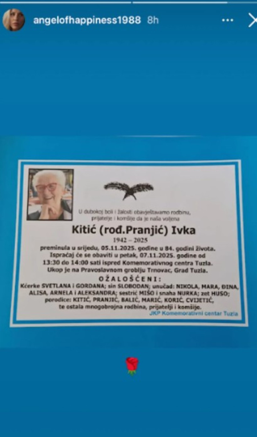 Umrla majka Cece Kitić: Porodica potvrdila tužne vesti