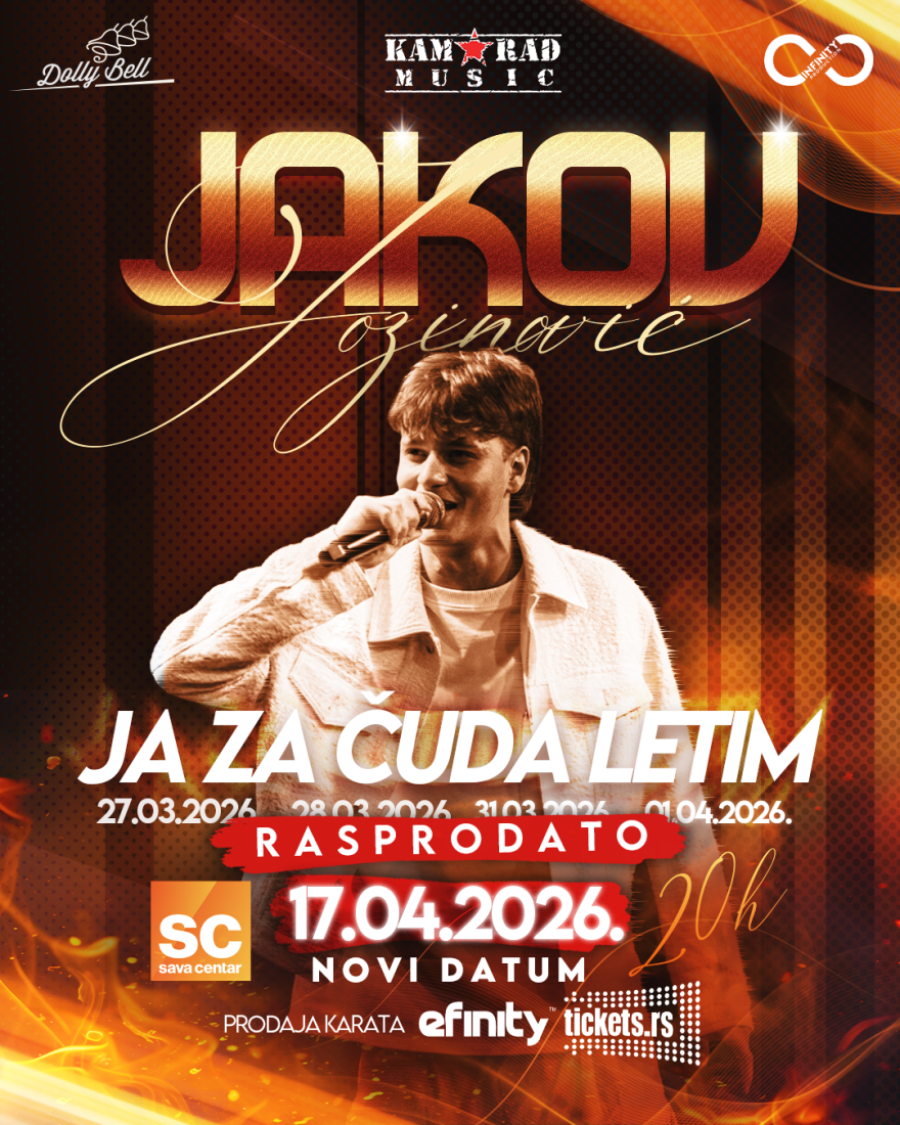 Euforija ne prestaje: Jakov Jozinović najavio peti koncert u Sava Centru