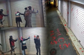 Blokaderska banda vandalizovala SNS prostoriju: Sramne scene iz Novog Sada (VIDEO)