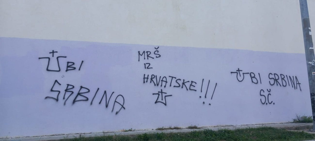 Ustaški pir mržnje se nastavlja: Split ispisan jezivim grafitima "Ubij Srbina" (FOTO)