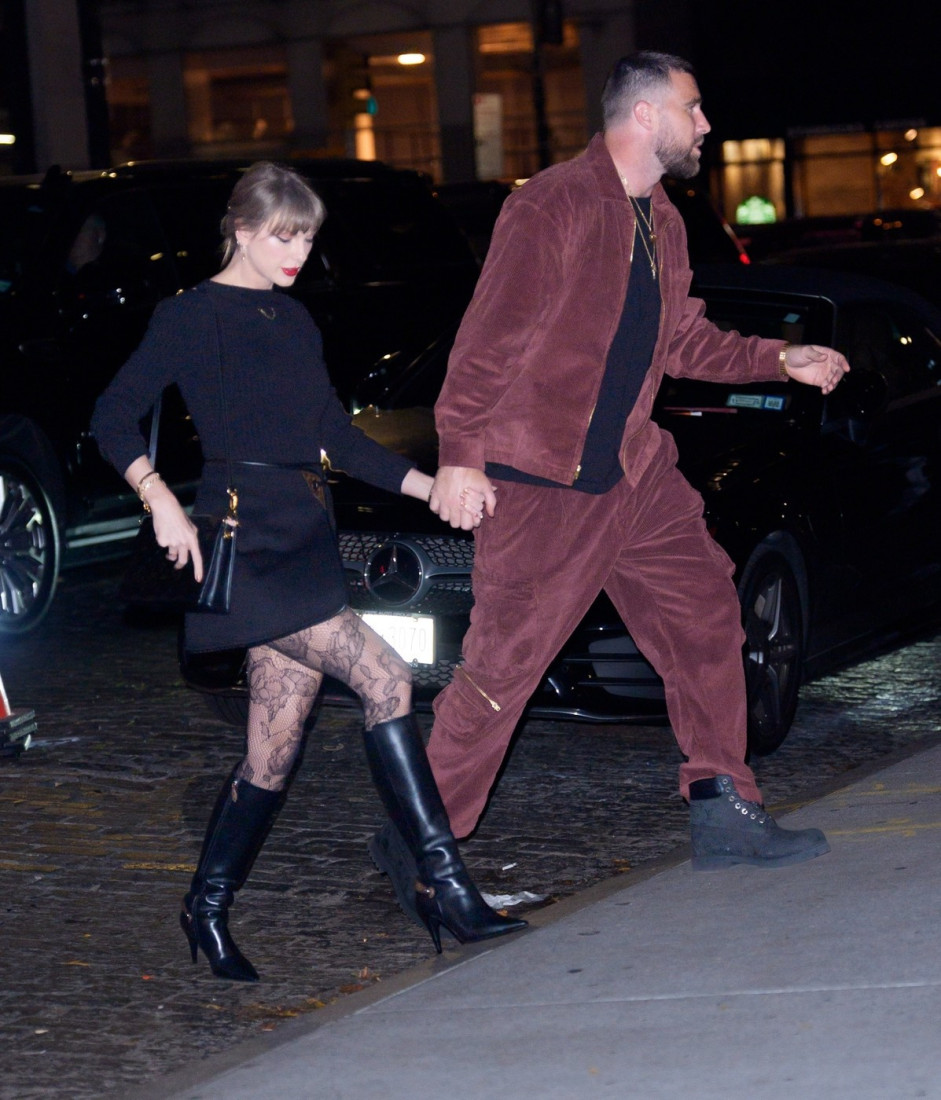 Ljubavna i modna bajka: Tejlor Svift je izabrala mini-suknju i mrežaste čarape za izlazak sa svojim izabranikom (FOTO)