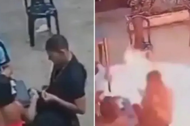 Horor! Muškarac zapalio cigaretu na pumpi – sekunde ga delile od smrti, plamen progutao sve!