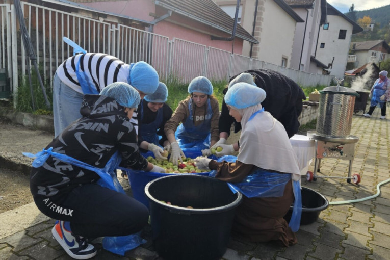 Preko 300 đaka radi u učeničkoj zadruzi! Sami brali jabuke, a sada cede sok (FOTO)